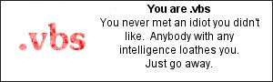 You are .vbs You never met an idiot you didn't like.  Anybody with any intelligence loathes you.  Just go away.