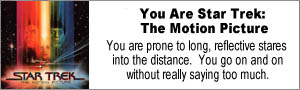 You are Star Trek: The Motion Picture