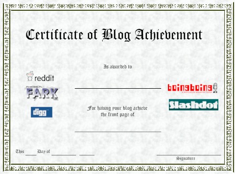 Blog Achievement