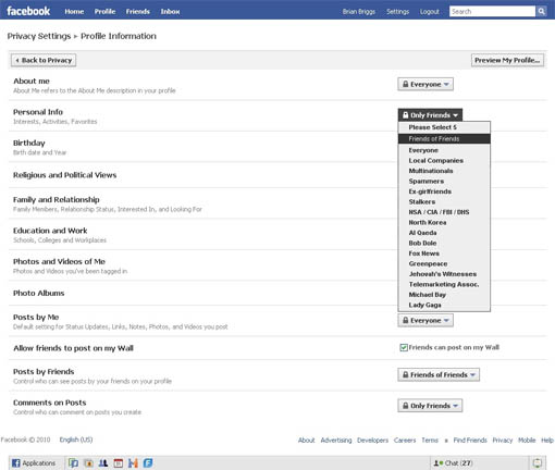 Facebook Privacy Controls