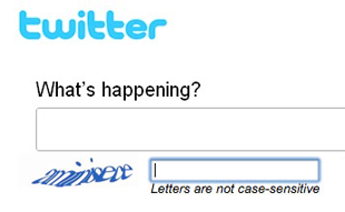 Twitter CAPTCHA